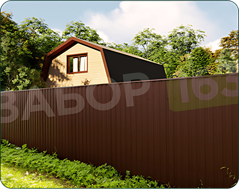 Забор из профнастила